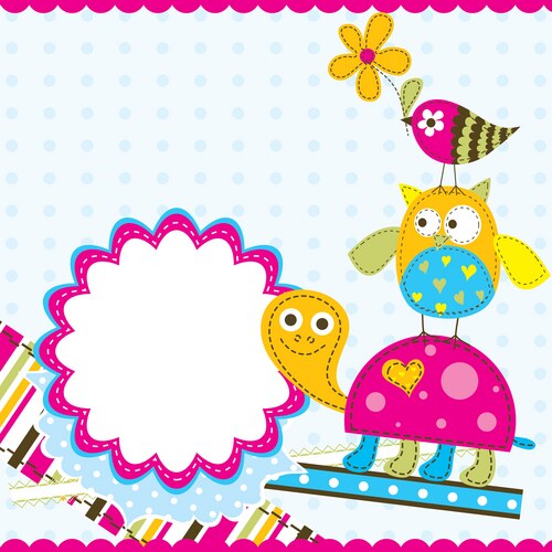 Template greeting card Vector Image