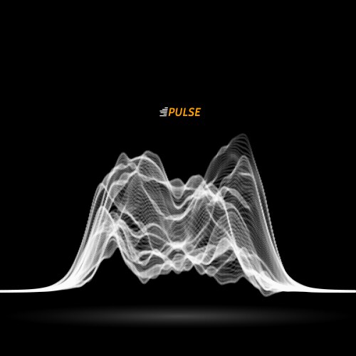 Abstract signal wave vector image