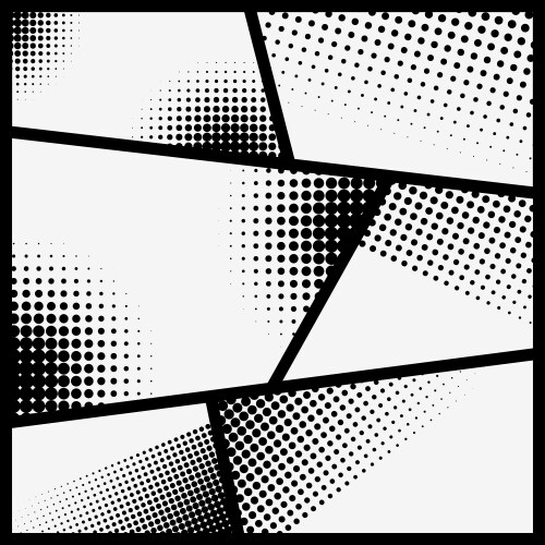 Comic style framed background design element Vector Image