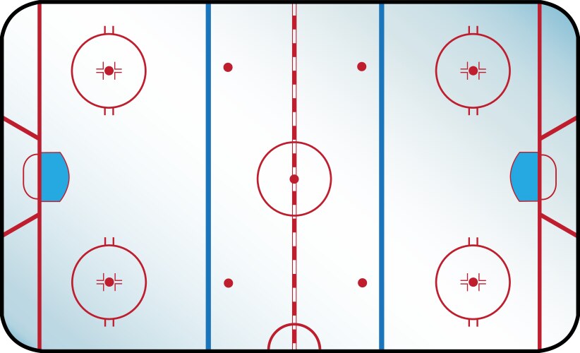 Hockey rink vector image