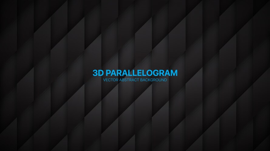 3d parallelogram structure conceptual sci-fi vector image