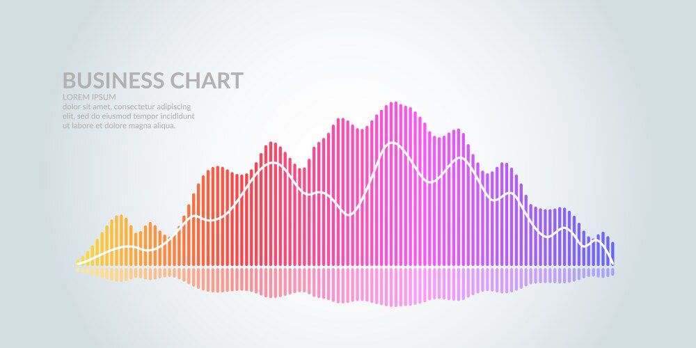 Abstract background with graph Royalty Free Vector Image