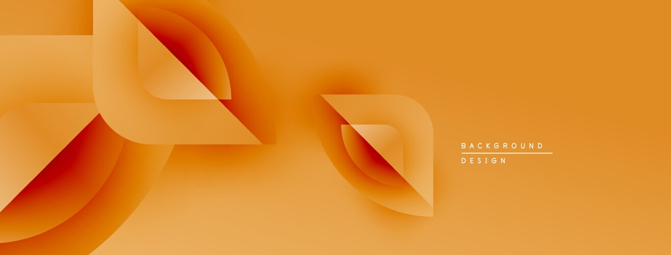 Abstract orange layers create dynamic visual flow vector image