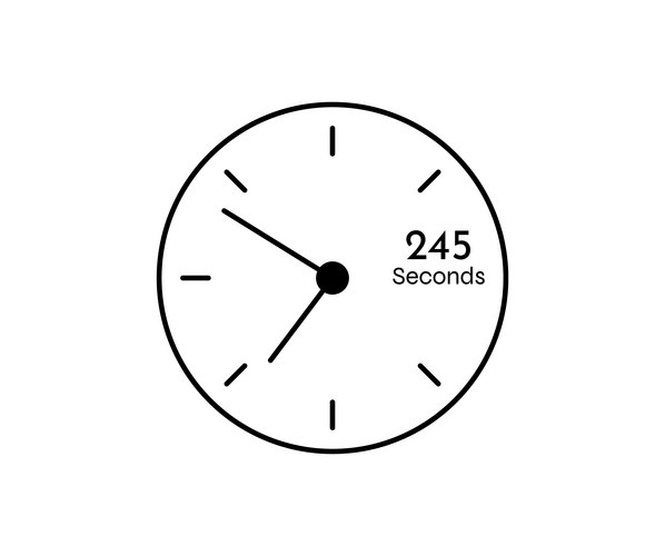 64 Second Countdown Timer Icon – Royalty-Free Vector | VectorStock