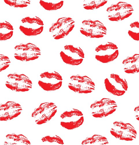 Red Lips Seamless Background – Royalty-Free Vector | VectorStock