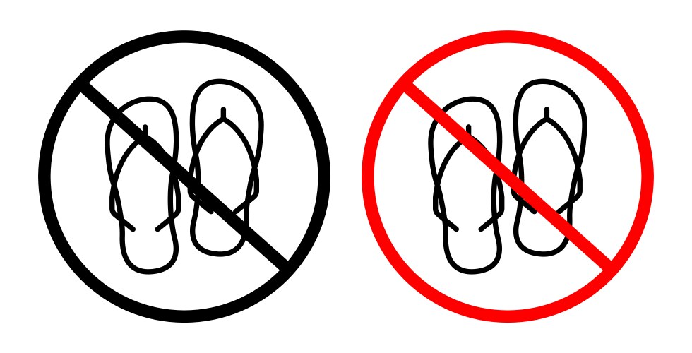 No Slipper Allowed Vector Images (93)