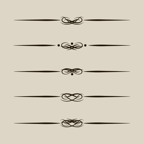 Decorative lines Royalty Free Vector Image - VectorStock