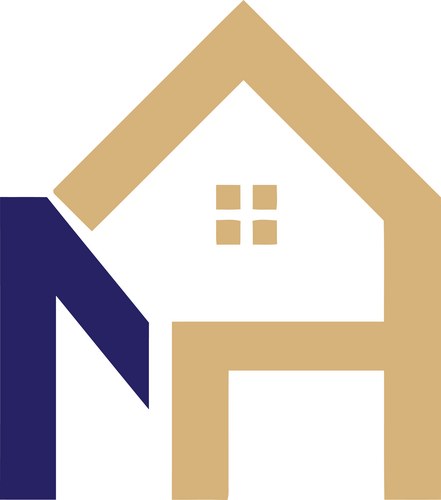 NH Home Logo - Minimalist Icon Vector Image