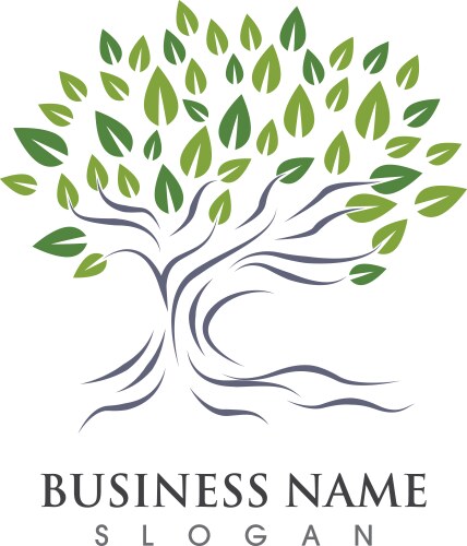 Kids tree logo icon design Royalty Free Vector Image