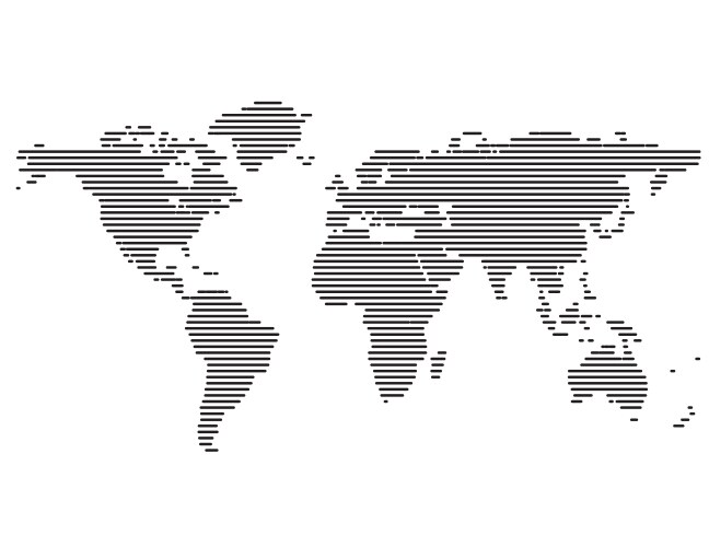 Green dotted world map Royalty Free Vector Image