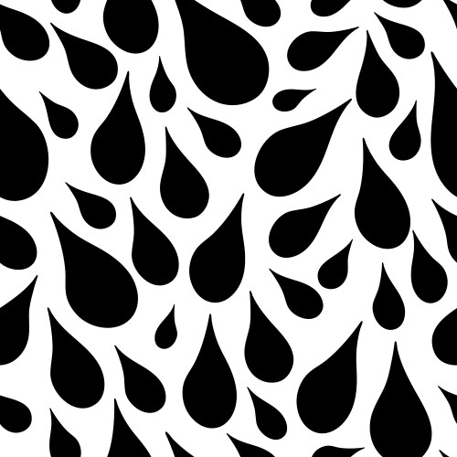 Hand drawn black and gray shaded drops pattern Vector Image