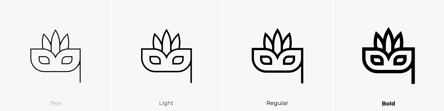 Charango Icon Thin Light Regular And Bold Style Vector Image