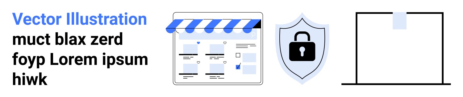 Website development with window display security vector image