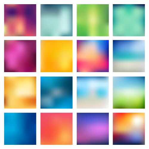 Abstract blurred backgrounds Royalty Free Vector Image