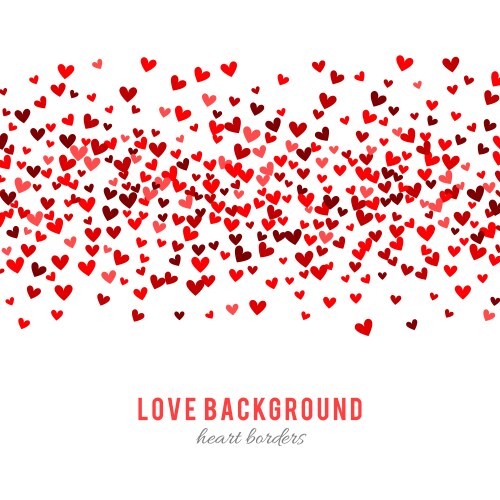 Romantic red heart background Royalty Free Vector Image
