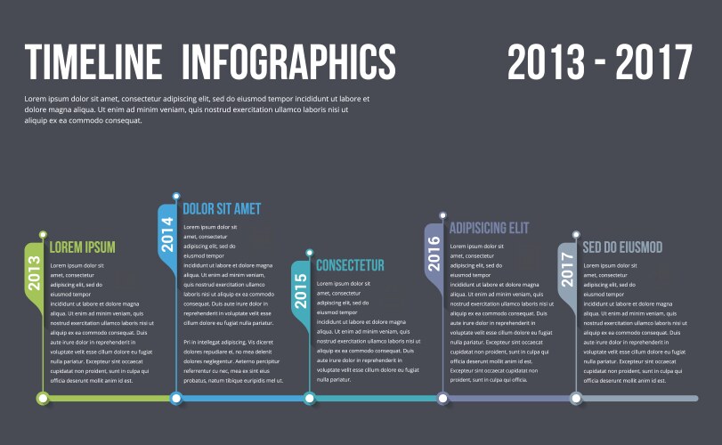 Gantt dark project production timeline graph Vector Image