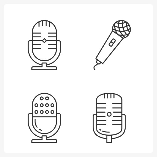 Music frame with microphone and saxophone Vector Image