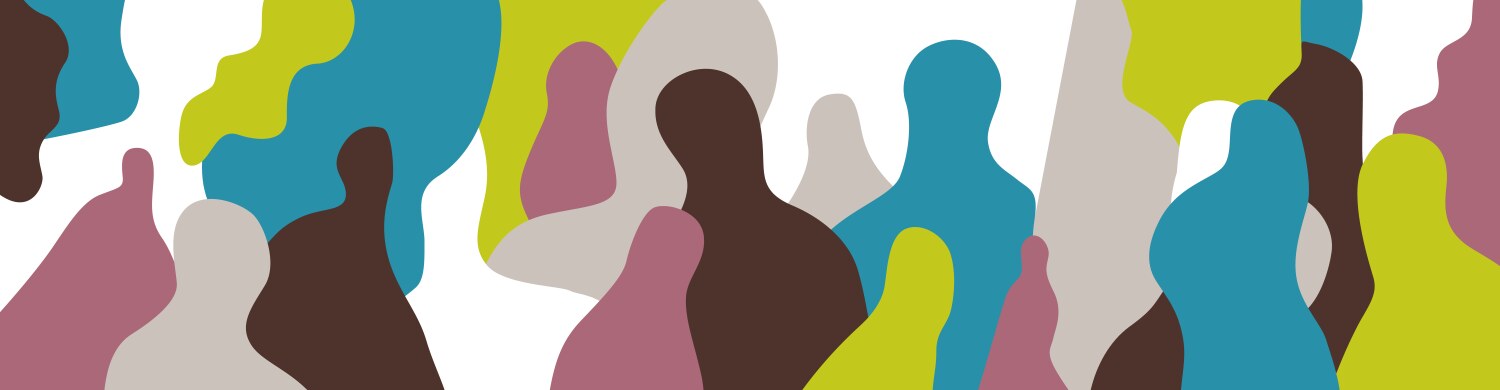 group of people abstract vector