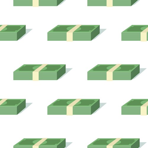 Colorful Money Pattern Vector Image