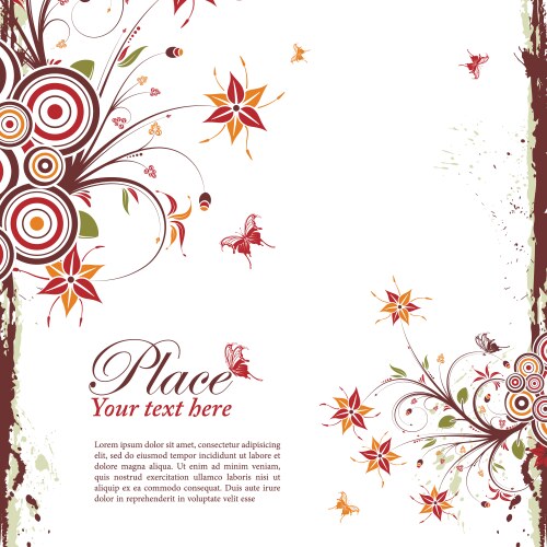 Floral romantic borders set Royalty Free Vector Image