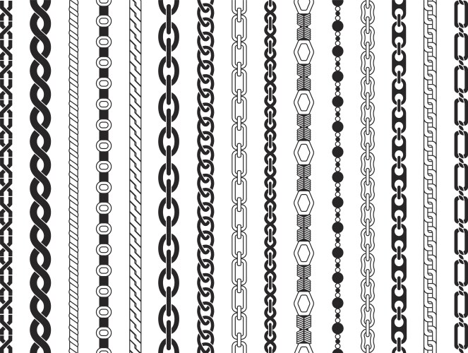 Rope brushes Royalty Free Vector Image - VectorStock