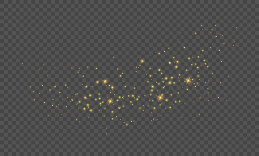 Gold glitter particles background effect Vector Image