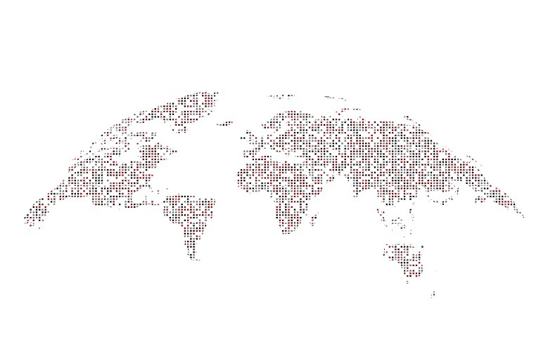 dotted world map vector image