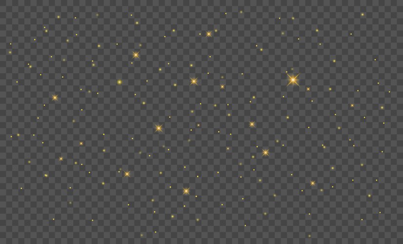 Gold glitter particles background effect Vector Image