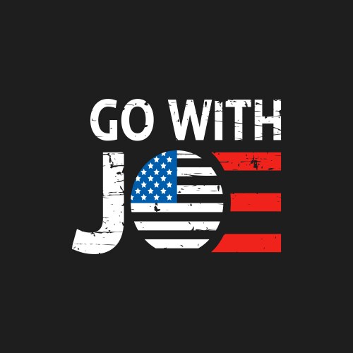 Biden 2020 Flag Slogan Vector Image
