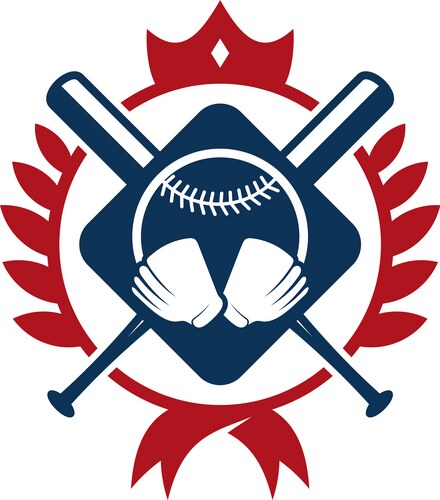 baseball emblem design logo