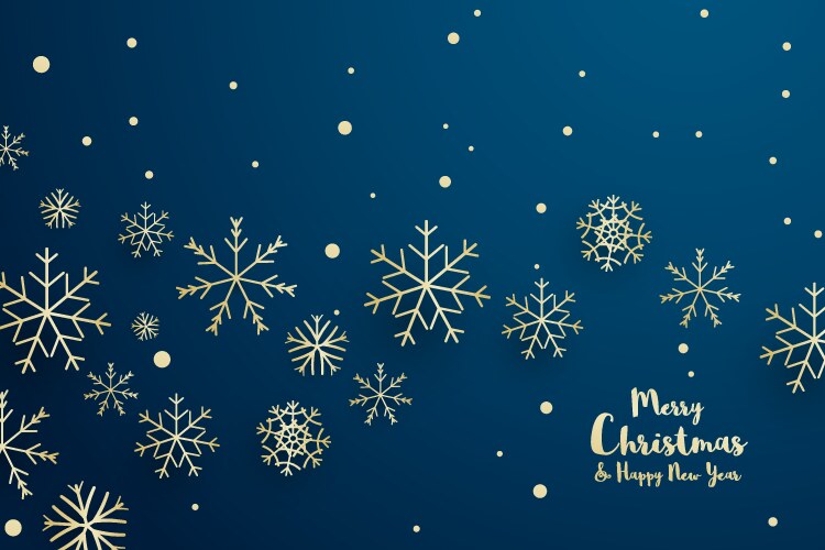 merry christmas and happy new year background vector image