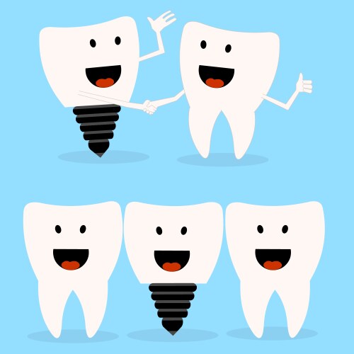 Set of teeth Royalty Free Vector Image - VectorStock
