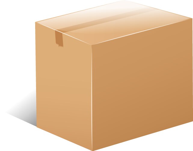 Cardboard Box Vector Image