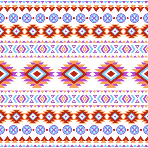 Tribal striped seamless pattern Royalty Free Vector Image