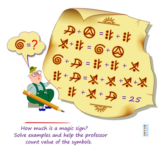 Mathematical Logic Puzzle Game For Smartest Vector Image Mathematical Logic Puzzle Game For Smartest Vector Image