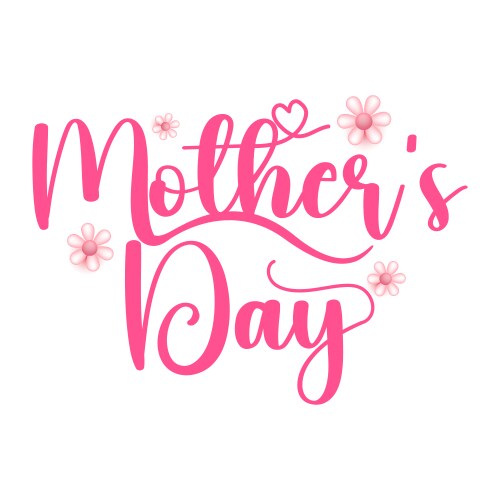 Happy Mothers Day Typography Design Royalty Free Vector