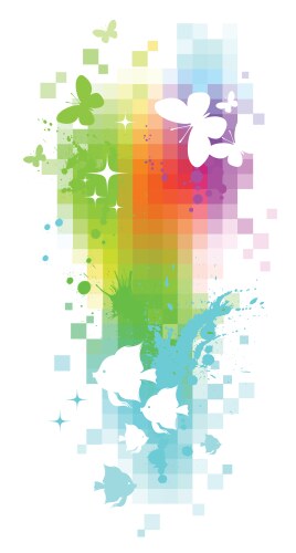 Abstract colour splash Royalty Free Vector Image
