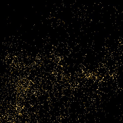 Gold glitter particles black background christmas Vector Image