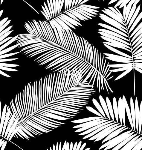 Beautiful seamless tropical jungle floral pattern Vector Image