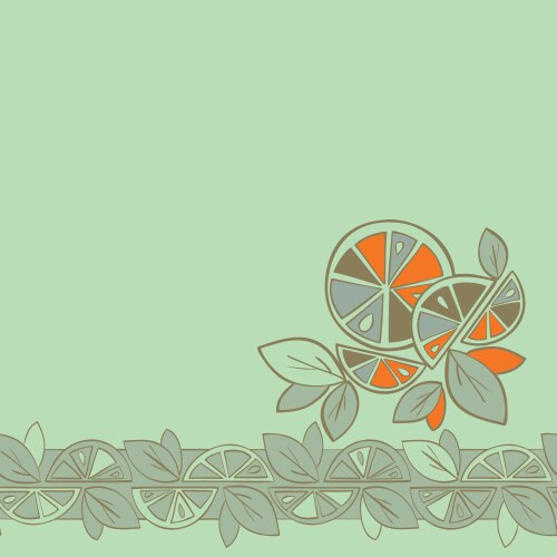 Persimmon seamless pattern Royalty Free Vector Image