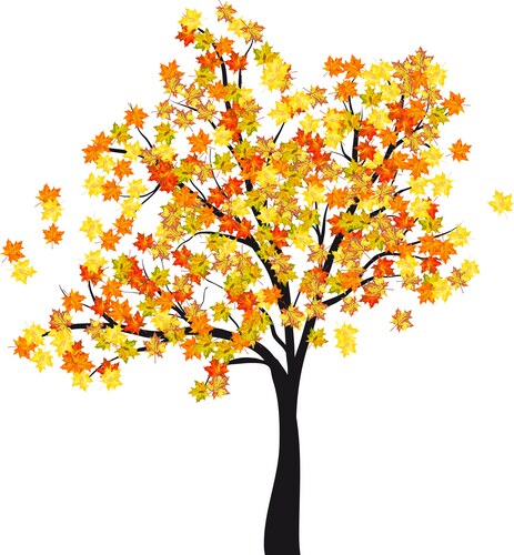 Abstract colorful tree Royalty Free Vector Image