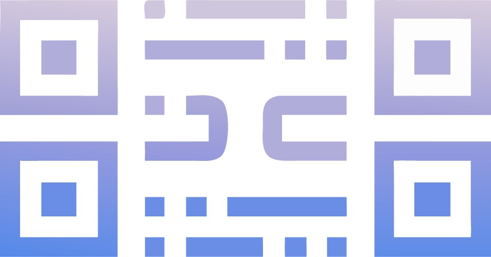 Purple QR Code Scan Icon Vector Image