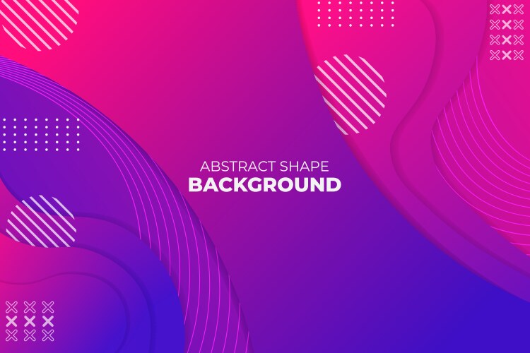 gradient dynamic shape overlapped abstract vector