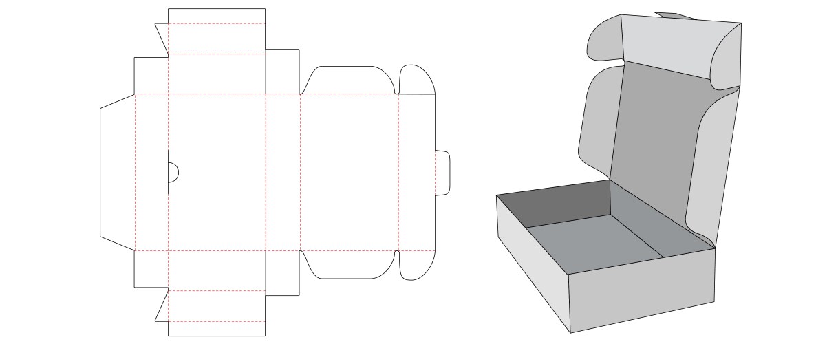 Box Template Die Cut Vector Images (over 6,600)