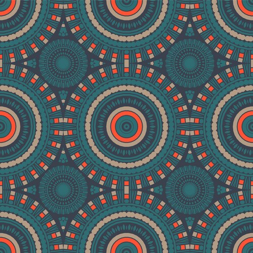 Vibrant circular large scale seamless pattern – Royalty-Free Vector ...