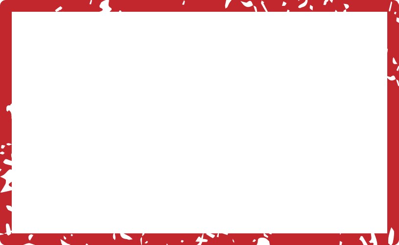 Red grunge rectangular frame border with copy vector image