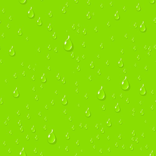 Water transparent drops seamless pattern Vector Image