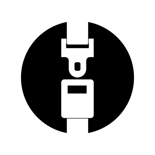 Seat belt logo Royalty Free Vector Image - VectorStock