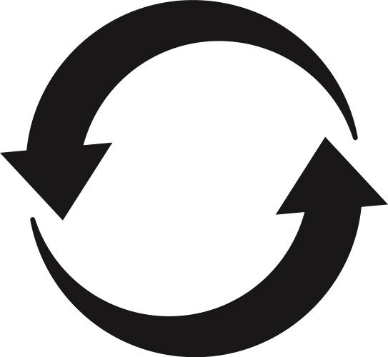 refresh icon vector image