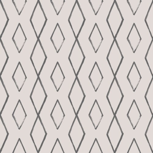 Argyle pattern from brush strokes diamond vector image